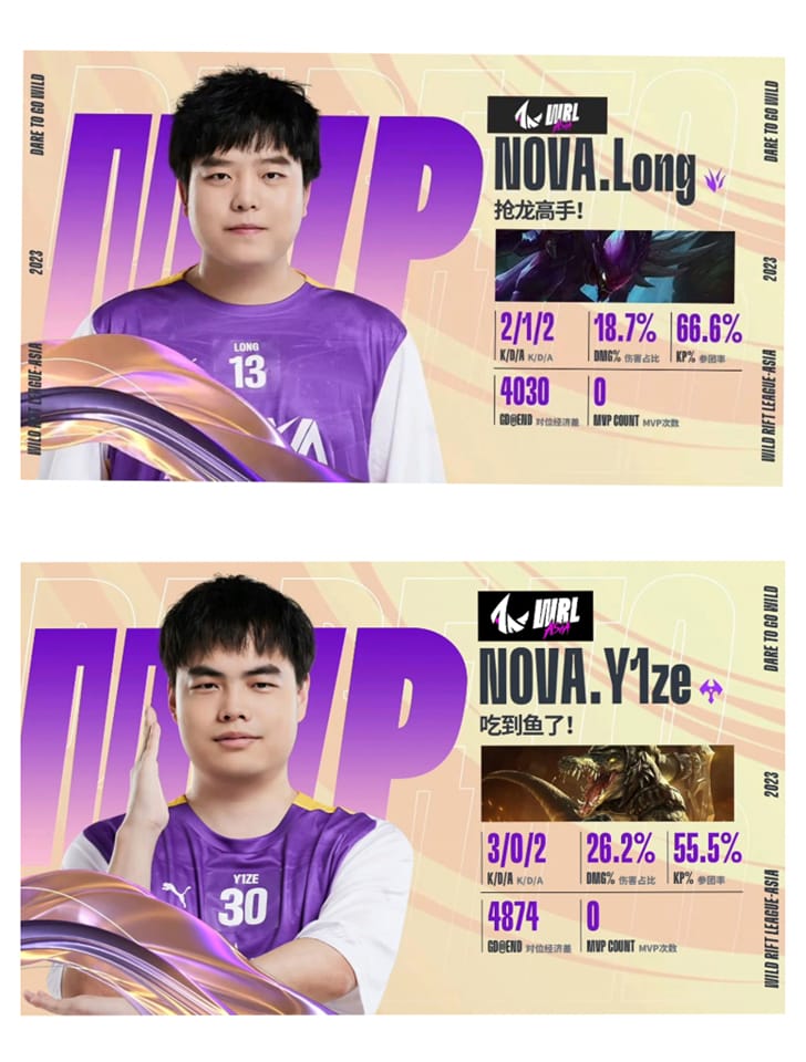 Nova Esport Double MVP on the first day